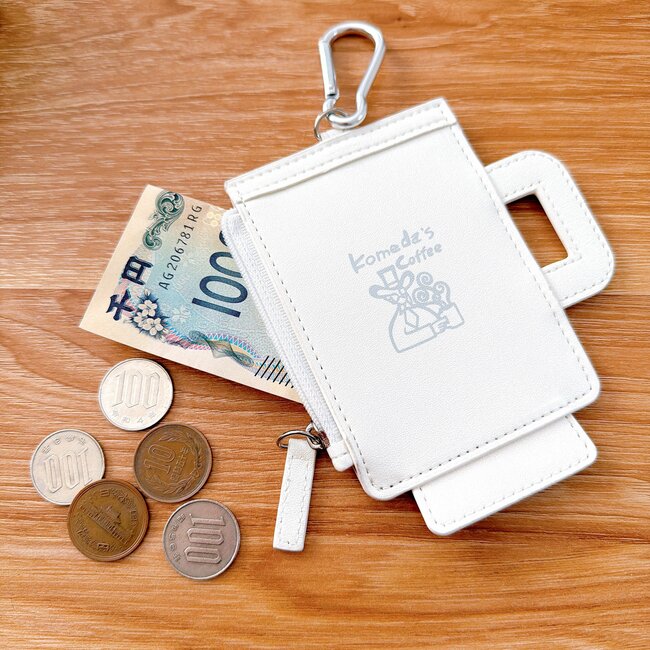 ミニ財布がわりに使えるじゃん…！コメダ珈琲の“ぺたんこケース”カップみたいなデザインが可愛すぎる！