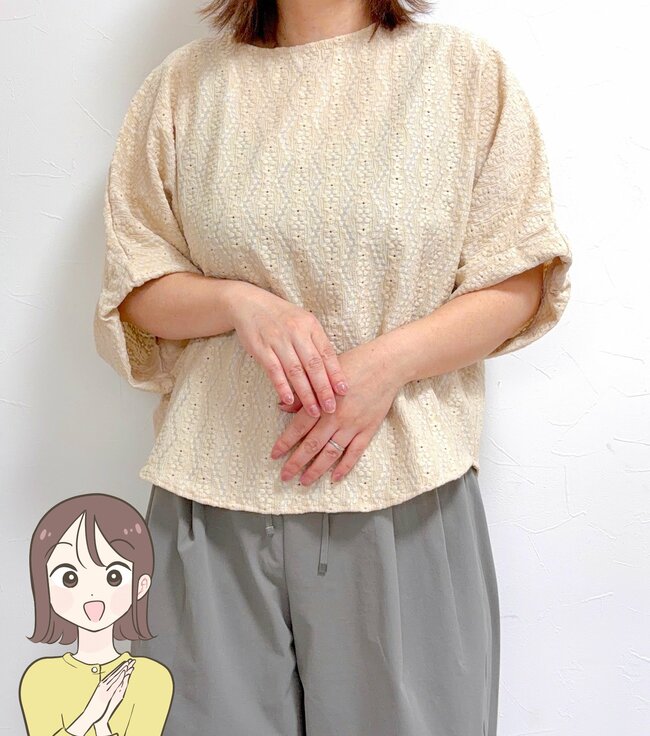 【しまむら】可愛すぎて2色買いした！1089円の「華やかトップス」後ろ姿までステキなんです！《購入レビュー》