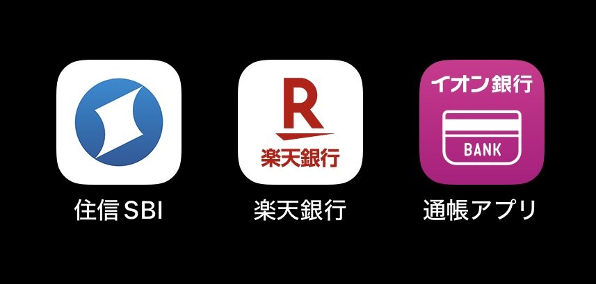 ネット銀行3行
