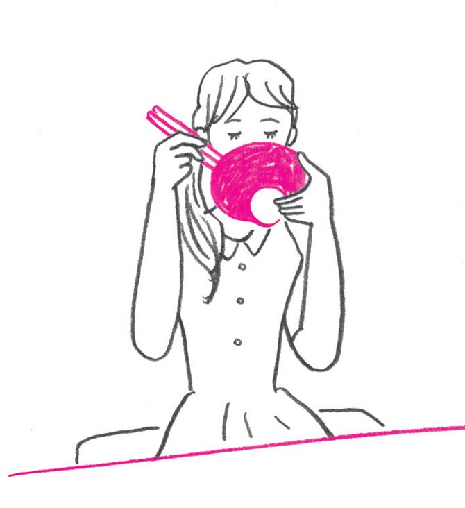食べ方が気になる……汁物の飲み方に育ちがでる