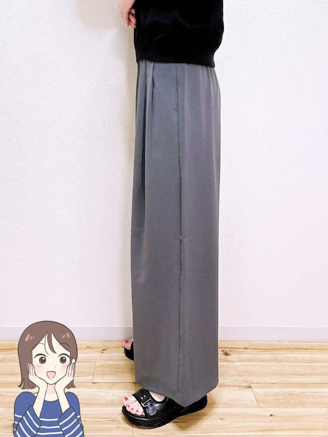 「全色購入しました」GUの“ひんやりワイドパンツ”着心地よすぎて毎日履きたい！「体型をカバーしてくれる優れもの」「通勤にも休日にも使える」【購入レビュー】