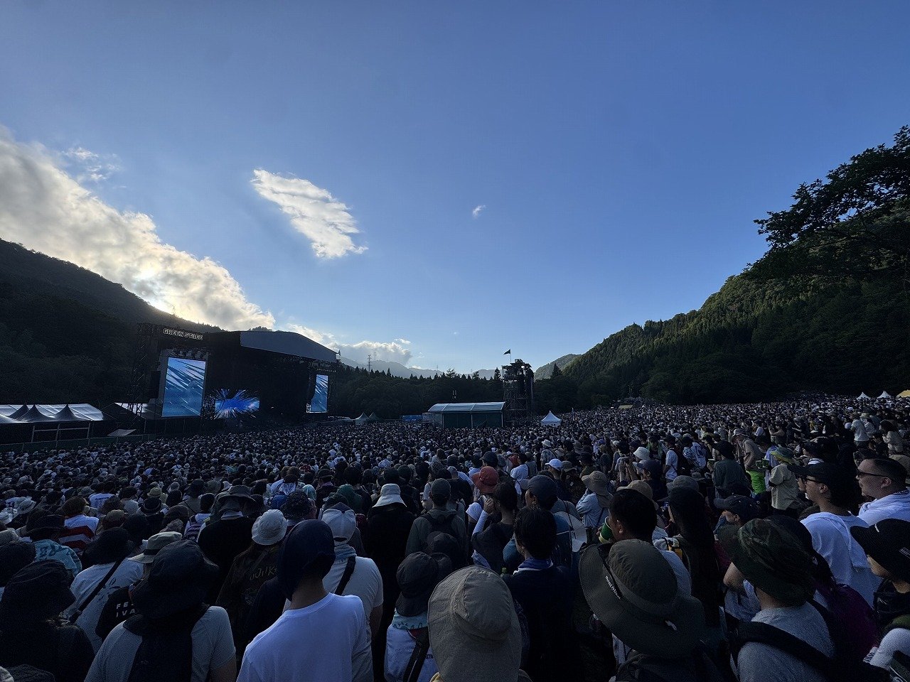フジロックの空
