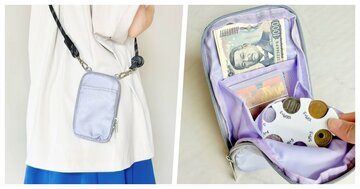 便利すぎて3色まとめ買いした！ダイソーの“財布がわりになるポーチ”お散歩や旅行で大活躍！「ガバッと開いていい」「内ポケットたくさんあって助かる」《購入レビュー》