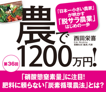 「硝酸態窒素量」に注目！肥料に頼らない「炭素循環農法」とは？