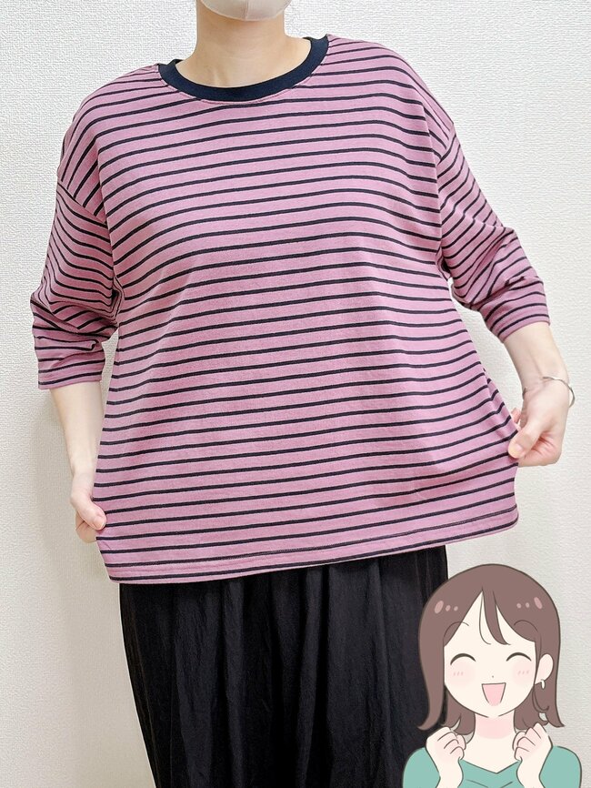 【ハニーズ】「リピートしました」1480円の“着痩せトップス”秋まで着まわせて優秀！「ゆとりがあって動きやすい」「お出かけするのが楽しみ」《購入レビュー》