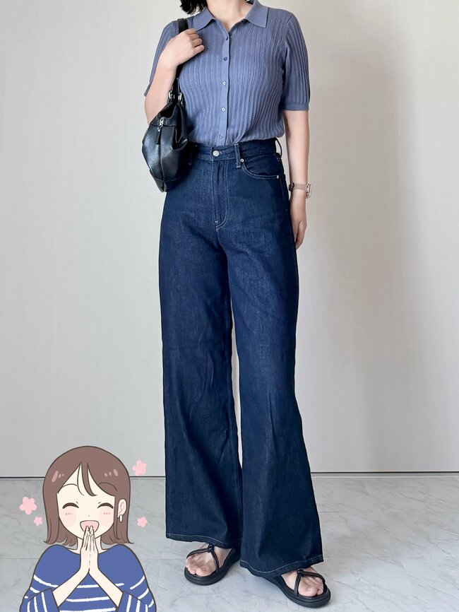 二の腕カバーできて安心感がスゴい…！無印良品の「細見えアイテム」色違いもそろえたくなる名品です！《購入レビュー》