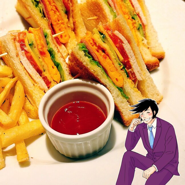 「デカくて毎回ビビる」星乃珈琲の“ボリューム満点サンド”分厚すぎてビックリした！「凄いボリュームだ」「デカくね？コメダ意識してたり…？」