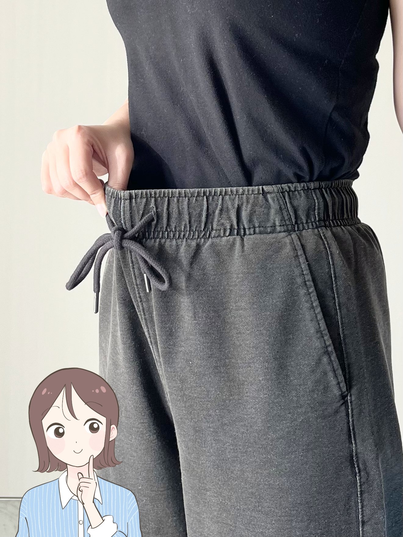 「気に入って2色買いました」GUの“デニムみたいなスウェット”がオシャレなのに楽ちんすぎる!「ダル着っぽくならない」「楽なのでヘビロテしてます!」