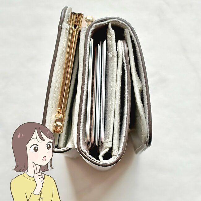 【しまむら】カードや診察券が34枚入った…！1639円の「ポケットたくさんミニ財布」レシートやクーポンが出し入れしやすくて便利！《購入レビュー》