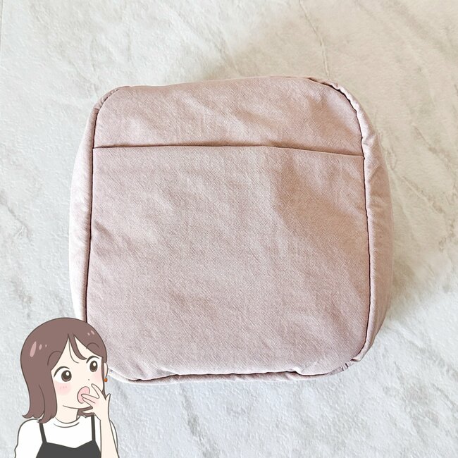 「めちゃくちゃ入ります」無印良品の“おしゃれ大容量ポーチ”ガバッと開いて使いやすい！「色違いでリピしたい」「化粧品一式入りました」《購入レビュー》