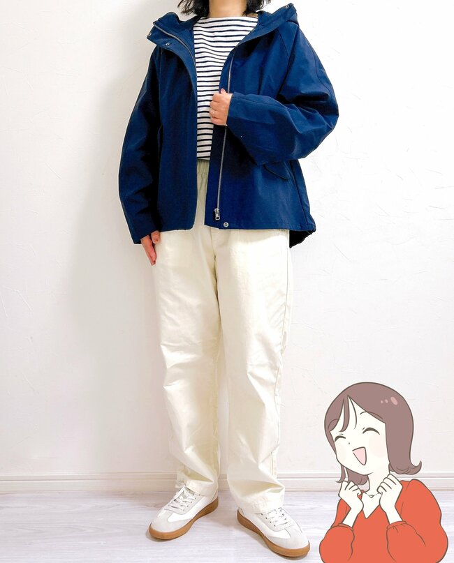 おしりをスッポリ隠せる…！GUの“おしゃれ春アウター”雨の日も使えて万能すぎる！「シルエットが綺麗」「今の時期めちゃくちゃ重宝」