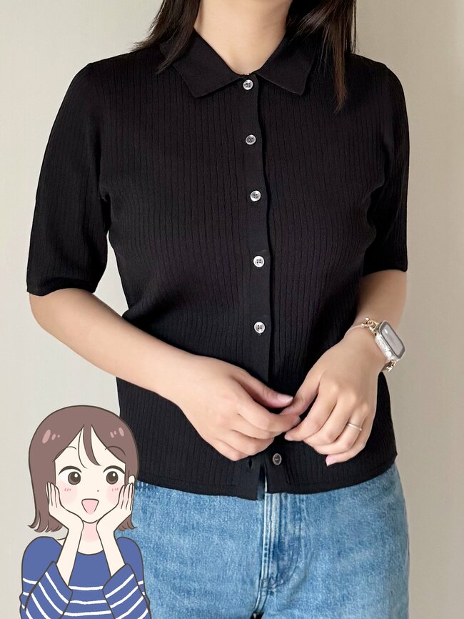 コスパ良すぎて全色欲しくなる！しまむらの「1639円トップス」着るだけで細見えするシルエットが素敵！