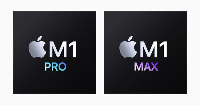 この秋発表の新型MacBook Proに搭載されているアップルの独自チップ「M1 Pro」「M1 MAX」Photo: Apple