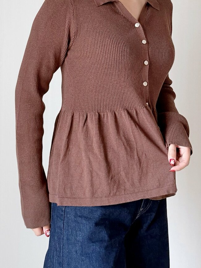 【しまむら】ふんわり体型カバーできる！2189円の「華奢見えニット」フレアなシルエットが素敵すぎる！《購入レビュー》