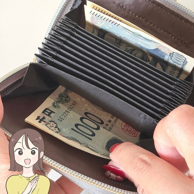 【しまむら】小銭が取りやすくて感動！1419円の「高見えミニ財布」カードが29枚も入って収納力すごい！《購入レビュー》