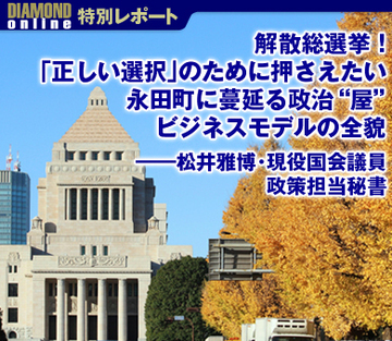 解散総選挙！「正しい選択」のために押さえたい永田町に蔓延る政治“屋”ビジネスモデルの全貌 ――松井雅博・現役国会議員政策担当秘書