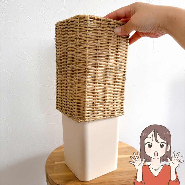 【ニトリ】かわいすぎて家中に置きたい！999円の「インテリアみたいなゴミ箱」収納ボックスとしても大活躍！《購入レビュー》
