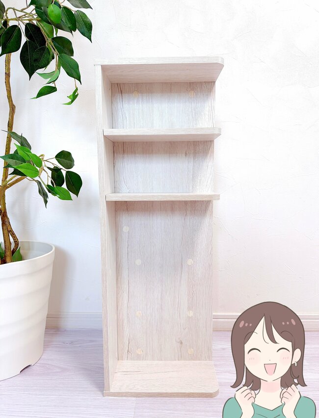 トイレットペーパーが6個も置けた…！ニトリの「モノを隠せる収納ラック」狭いトイレがスッキリして嬉しい！