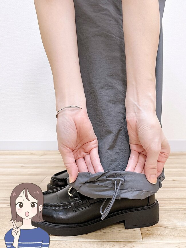 「売れてる理由がわかります」「フォルムがとにかくかわいい」無印良品の“ふんわり着痩せパンツ”雨の日でもガンガンはける優れものです!「何色かほしいアイテムです」《購入レビュー》