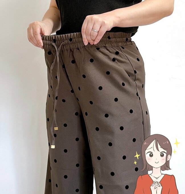 【しまむら】1枚でパッとあか抜ける！1639円「大人かわいいワイドパンツ」着心地が楽ちんで体型カバーもばっちり！《購入レビュー》