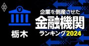 企業を倒産させた金融機関ランキング【栃木】3位足利小山信金、1位は？