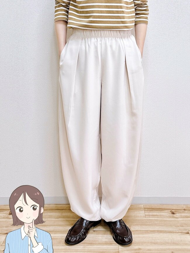 「全色コンプしました」GUの『2990円バルーンパンツ』が大好評「ほぼこれしかはいてない」「1着は持っていたいパンツ」《購入レビュー》