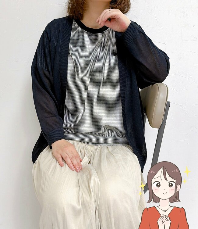 「何枚もリピしています」ハニーズの“お尻まで隠せるカーディガン”リピート買いする人が続出…！「すごく使いやすくて最高」「蒸し暑い日でも着やすい」《購入レビュー》