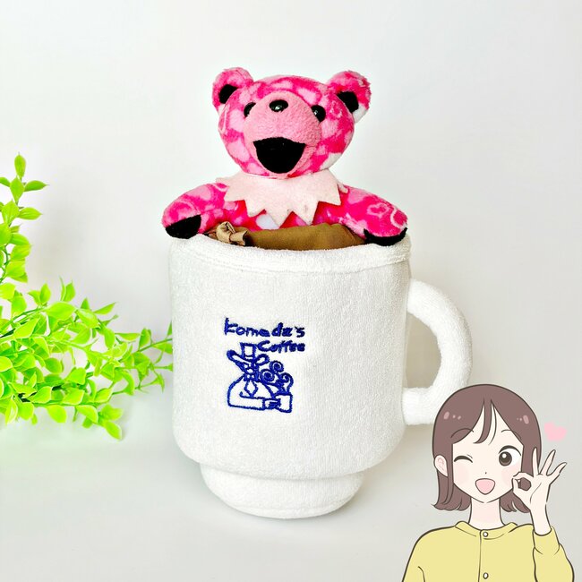 「かわいくて気絶しそうになった」コメダ珈琲の“コーヒーカップみたいな巾着”再販されて嬉しすぎる！「友だちにもプレゼントしたい」「こういうの弱いのよ」