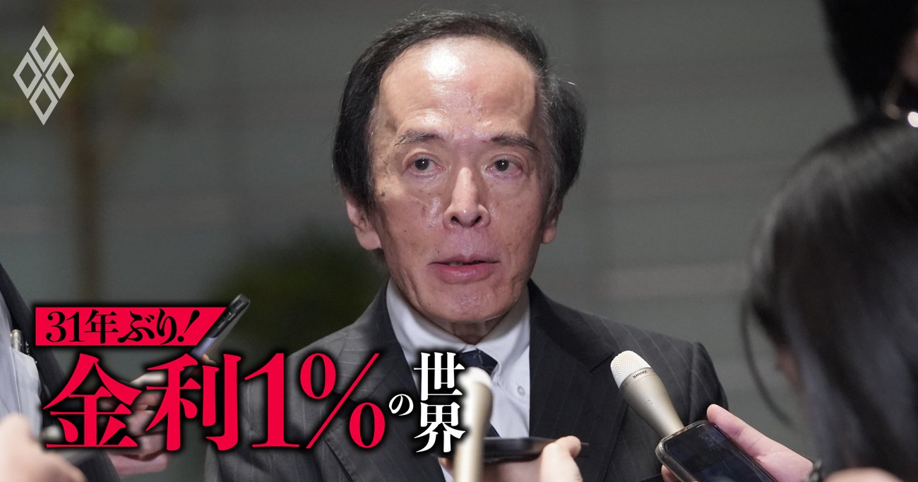 植田日銀の金利正常化は「27年夏」までが勝負!?真価が問われる“物価上振れ”対応 - 31年ぶり！ 金利1％の世界