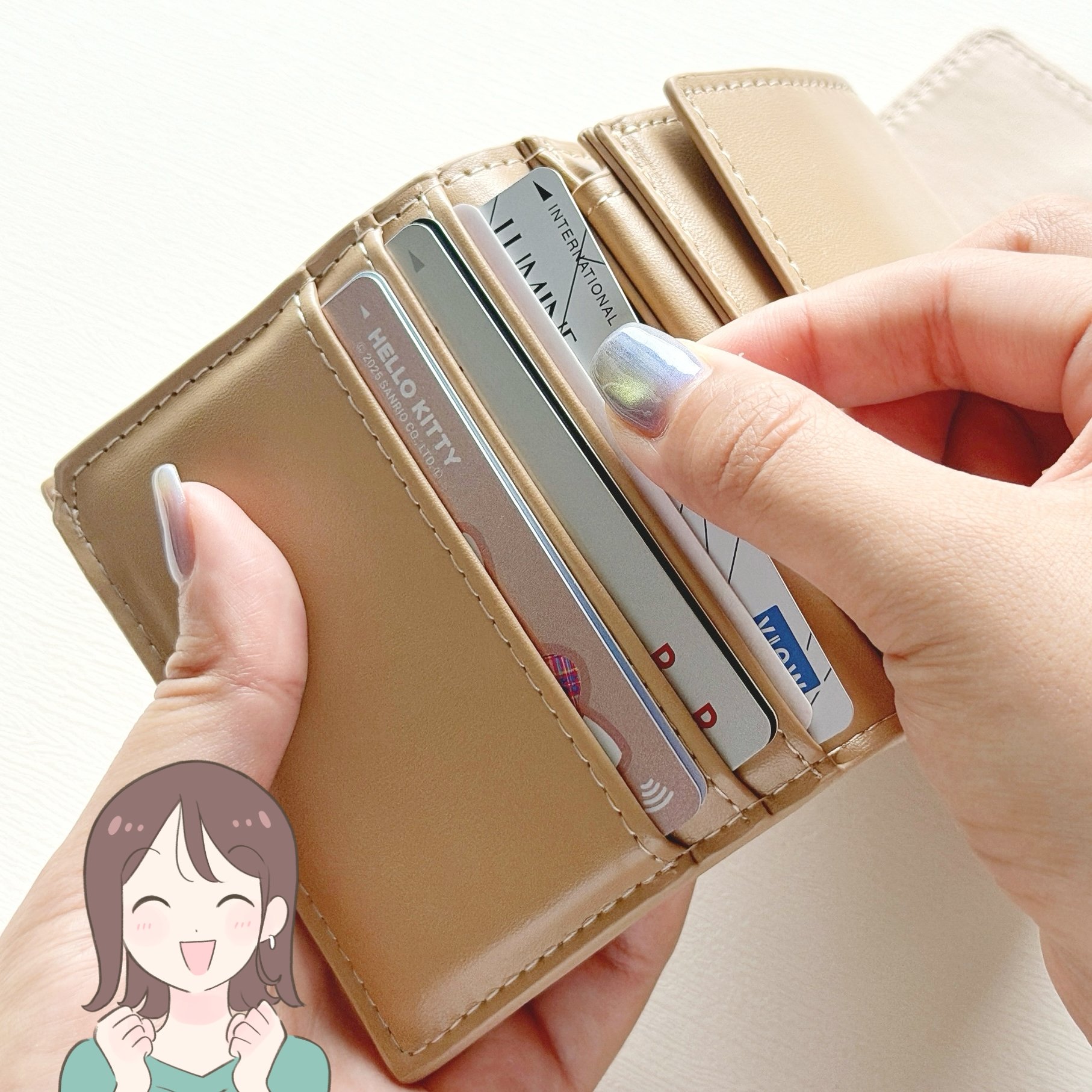カードや診察券が21枚入った！アフタヌーンティーの「おしゃれミニ財布」小銭が取り出しやすくて感動！《購入レビュー》