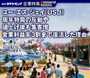 【企業特集】ユー・エス・ジェイ（ＵＳＪ）周年特需の反動や値上げ後も集客増営業利益率3割まで復活した理由