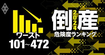 倒産危険度ランキング2024【全業種ワースト101~472】シャープ、河西工業、三菱製紙…気になる「危険水域」企業を完全公開