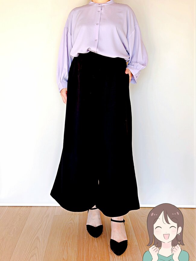 「2着買いました」ハニーズの“スカートみたいなパンツ”ぽかぽかで手放せない！「暖かくって軽い」「色々な服に合わせやすい」