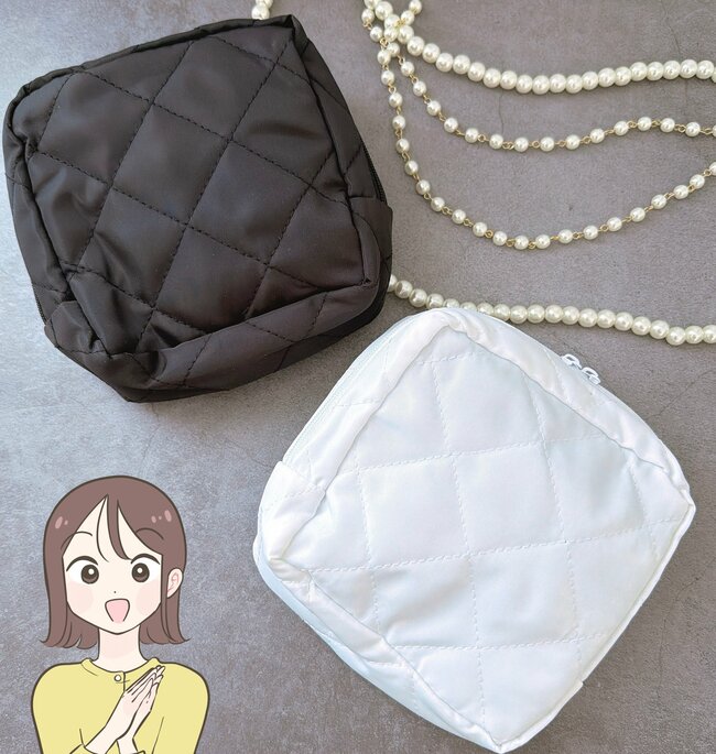 「え、本当にセリアの商品だよね…？」こんなに収納力のある“ふっくらポーチ”が110円で買えるのはスゴイ！