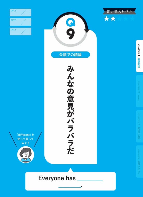 【英会話メソッド】「みんなの意見がバラバラだ」は英語でなんて言う？ シンプルなのに伝わる英会話術