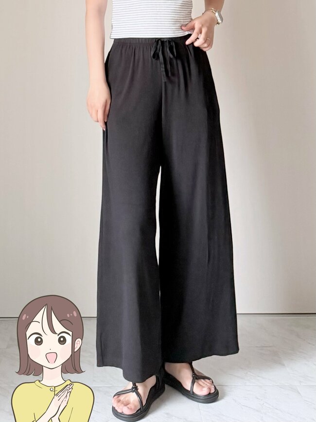 「こんなパンツ探してた」「別のカラーもほしい」無印良品の“楽ちんワイドパンツ”秋までたっぷり着回せる！「はいていて気持ちいい」「脚の形もでません」《購入レビュー》