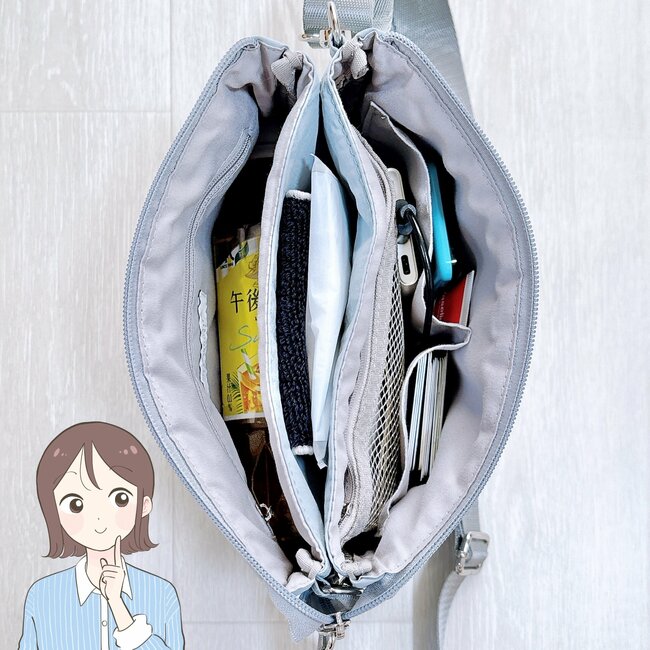 ペットボトルがすっぽり入る！アフタヌーンティーの「ポケットいっぱいバッグ」お財布代わりにもなって便利！《購入レビュー》