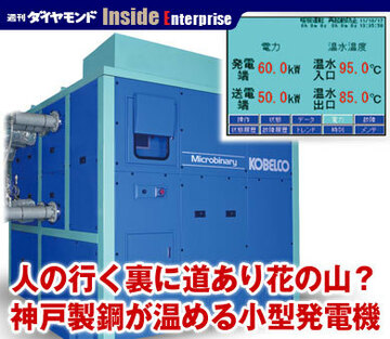 人の行く裏に道あり花の山？神戸製鋼が温める小型発電機