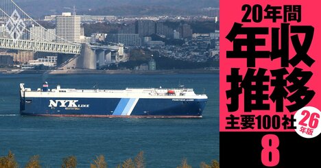 【日本郵船】年収の浮沈で「損をした世代」は？若手が優位、“割を食った”のはどの世代か《20年間の年収推移を5世代別に独自試算・2026年版》