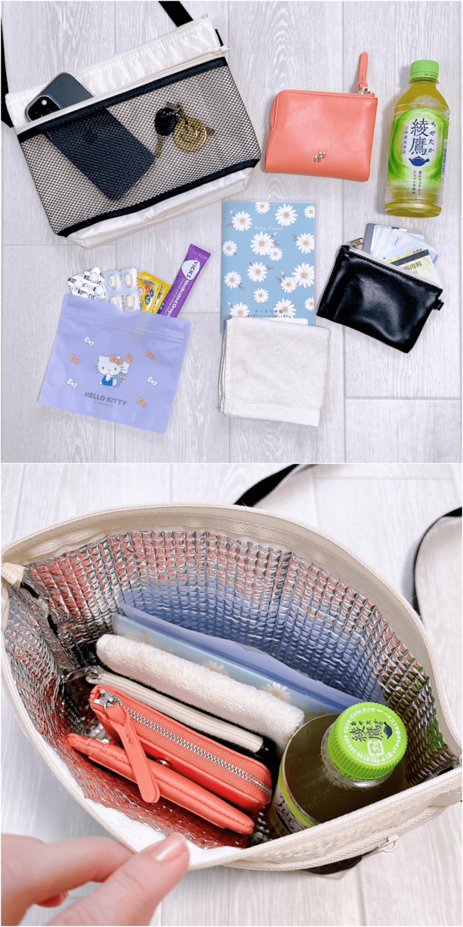 【ダイソー】30分たってもアイスが溶けない！220円の“保冷できるショルダーバッグ”が夏のお出かけに大活躍！ 《購入レビュー》