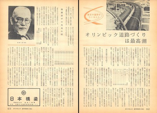 1964年1月1日号「オリンピック道路づくりは最高潮」