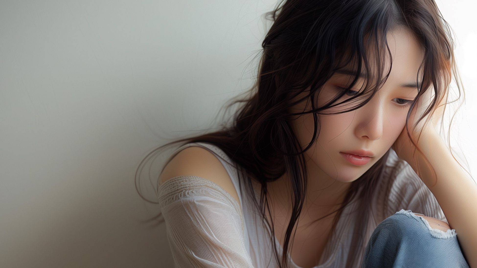 悲しみを感じている女性