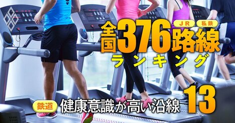 鉄道「健康意識が高い」沿線ランキング【首都圏28路線】京王、相鉄がベスト3、1位は？