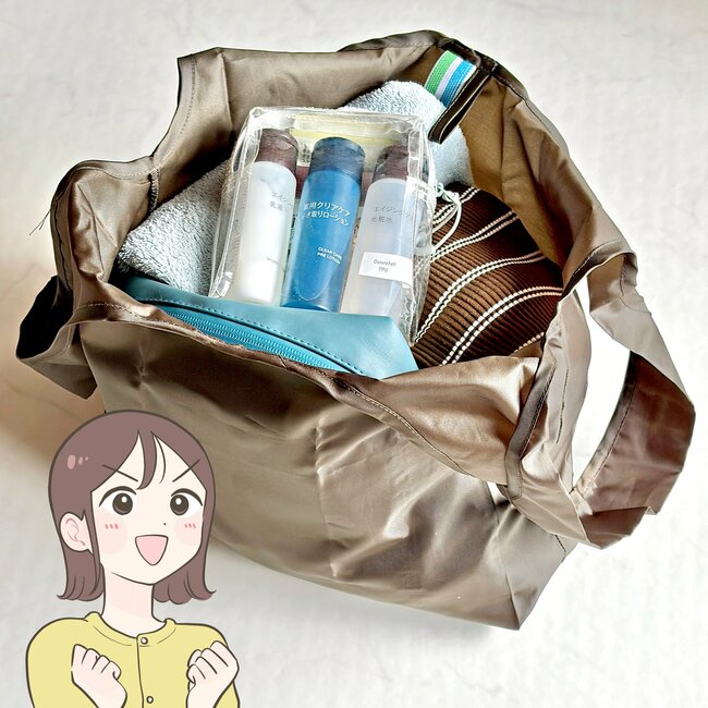 お出かけの必需品になった！ファミマの「クルクルたためるエコバッグ」荷物をポイポイ入れられて楽ちん！《購入レビュー》