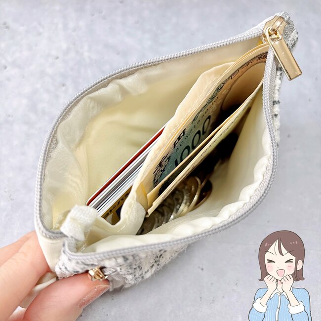 カードや診察券が20枚入った！ダイソーの「ぺたんこポーチ」ミニ財布にもなって便利すぎる！《購入レビュー》