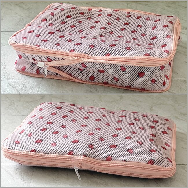 長袖トップスが11着も入った！スリーピーの「圧縮できる洗濯ネット」が旅行の荷造りで大活躍！