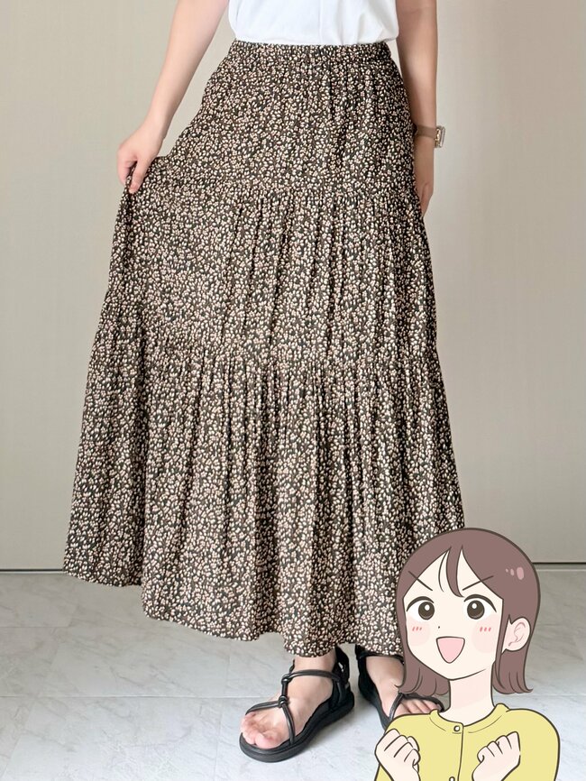 【ユニクロ】「驚くほど細見え」1990円の“着痩せスカート”たっぷり着回しできて大当たり!「めっちゃ綺麗にはけて感動」「ふんわり柔らかい生地感が最高です」《購入レビュー》