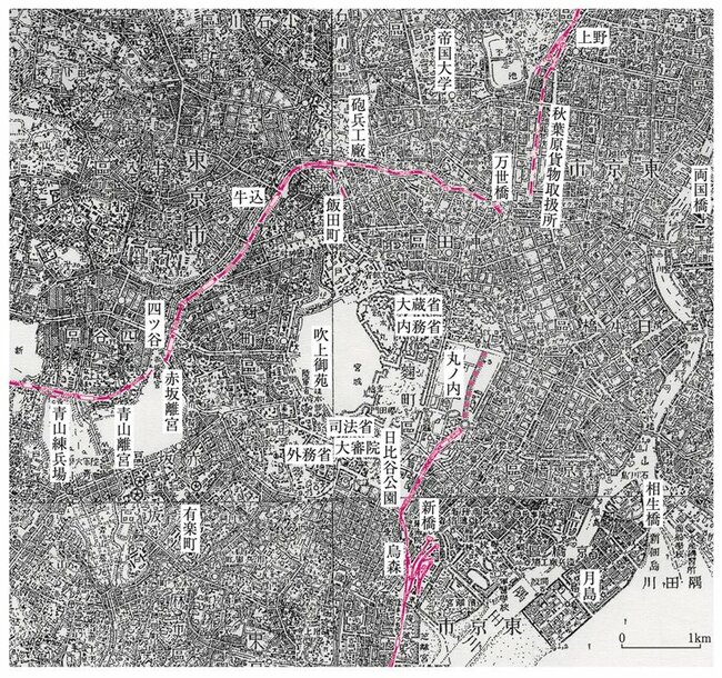 図表5-2　明治末期の都心部