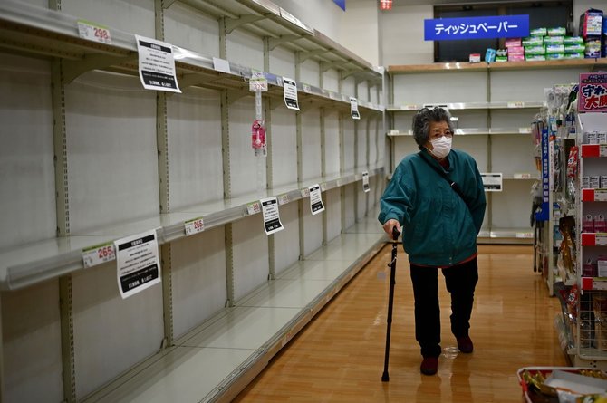 トイレットペーパーは瞬く間に品切れとなりました。