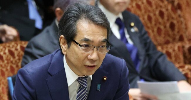 参院予算委員会で答弁する江藤拓農林水産相